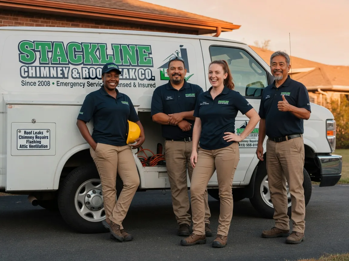Chimney flashing repair company in Leon, OK